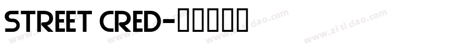 Street Cred字体转换